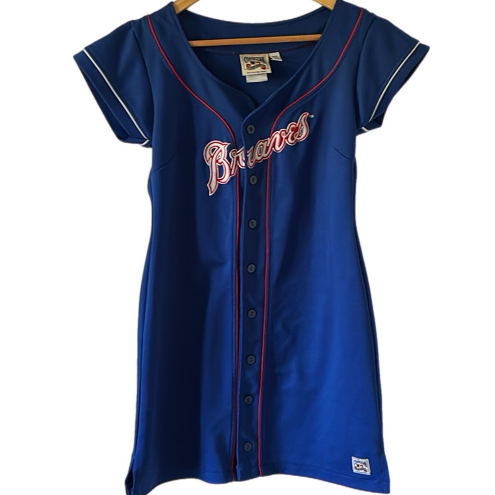 Retro Cooperstown Atlanta Braves Baseball Mini Dress
